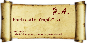 Hartstein Angéla névjegykártya